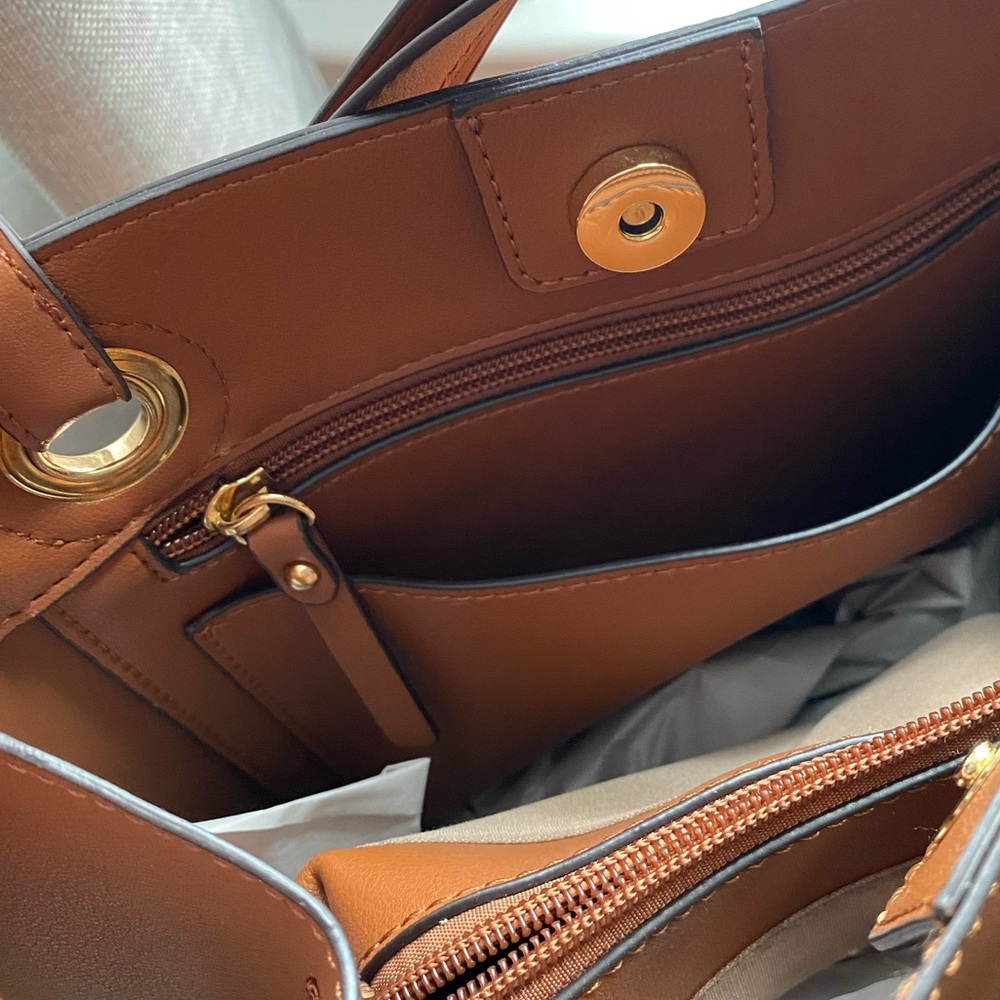 Nanette Lepore Vegan Leather Tote Handbag - Picture 3 of 11